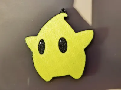 Luma (sparkle) Mario Galaxy keychain