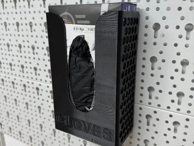 Nitril Glove Holder / Dispenser Pegboard / Keyhole