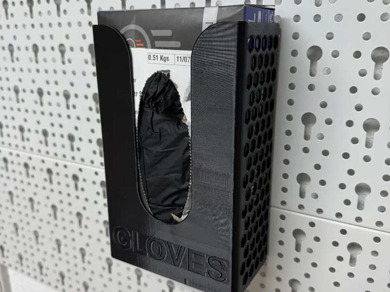 Nitril Glove Holder / Dispenser Pegboard / Keyhole