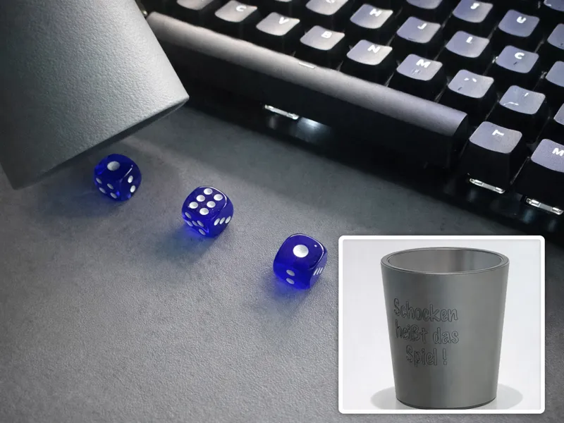 Schocken Becher / Cup ( Schockenbesteck )