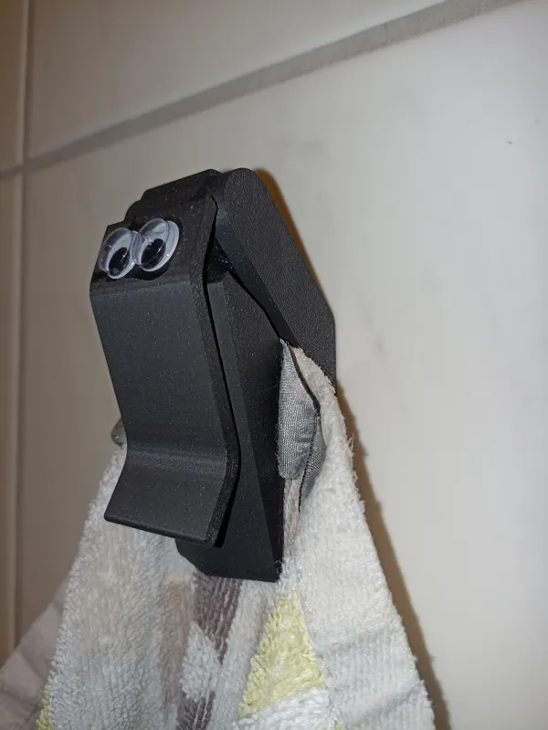 Pince à serviette pour crochet adhésif Tesa