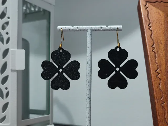 Aretes Cuatro Hojas de Fortuna