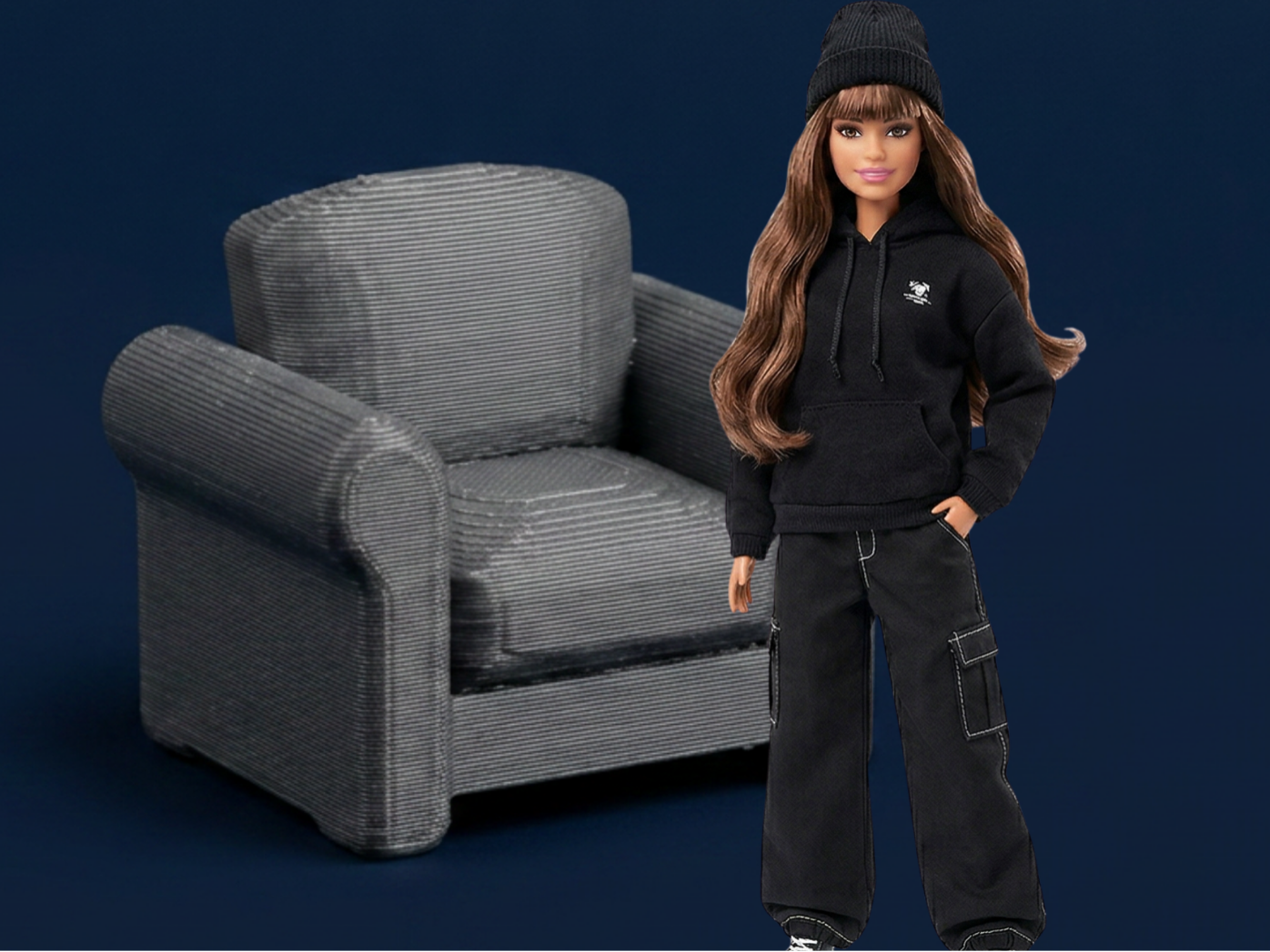 Cozy Armchair – Mini Furniture Model