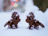Артикулирана фигурка Triceratops в стил джинджифилов сладкиш