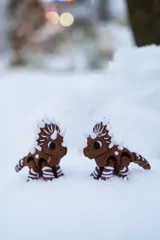 Артикулирана фигурка Triceratops в стил джинджифилов сладкиш