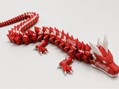 articulated coca cola dragon