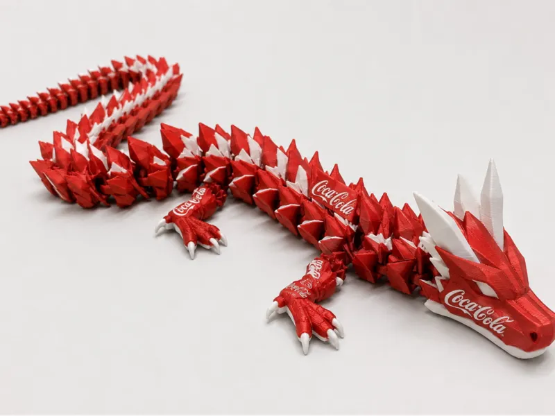articulated coca cola dragon