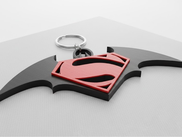 Keychain Batman vs Superman 