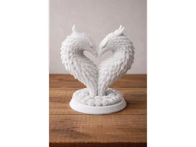 Eagle Heart – Decorative 3D Sculpture