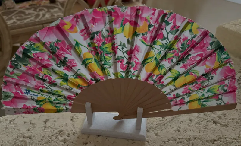 Simple Spanish Style Fan Stand in PLA Marble