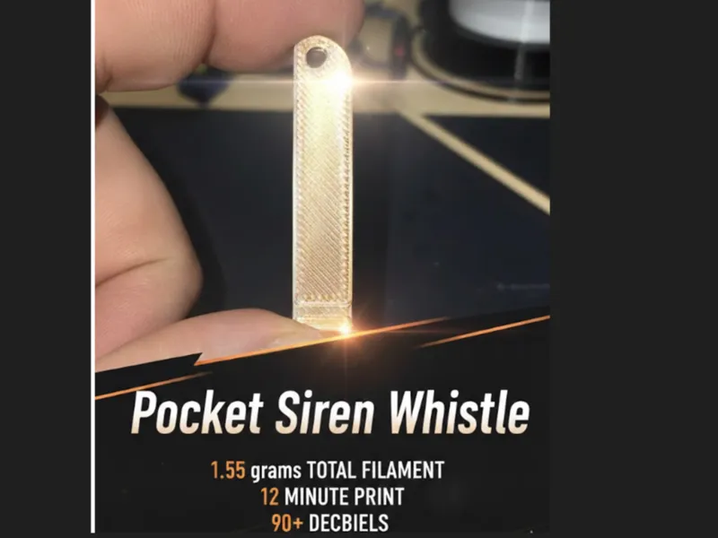 Pocket Whistle Keychain