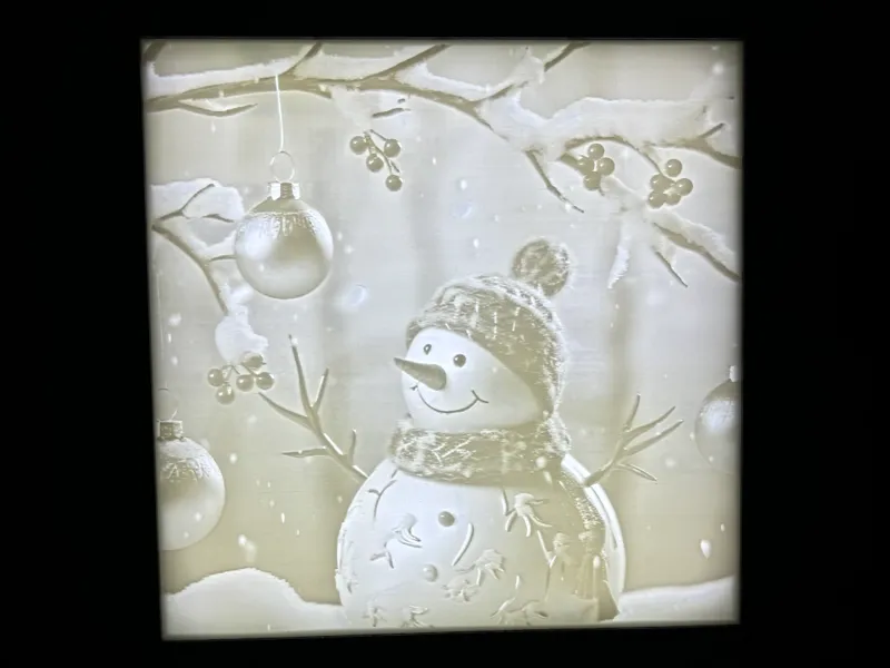 Schneemann Lithophane