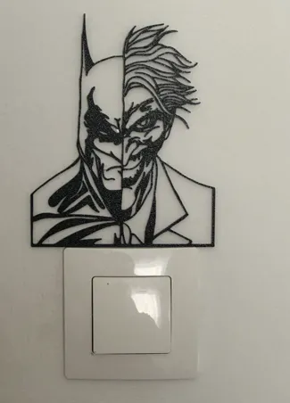 Batman vs Joker wall art