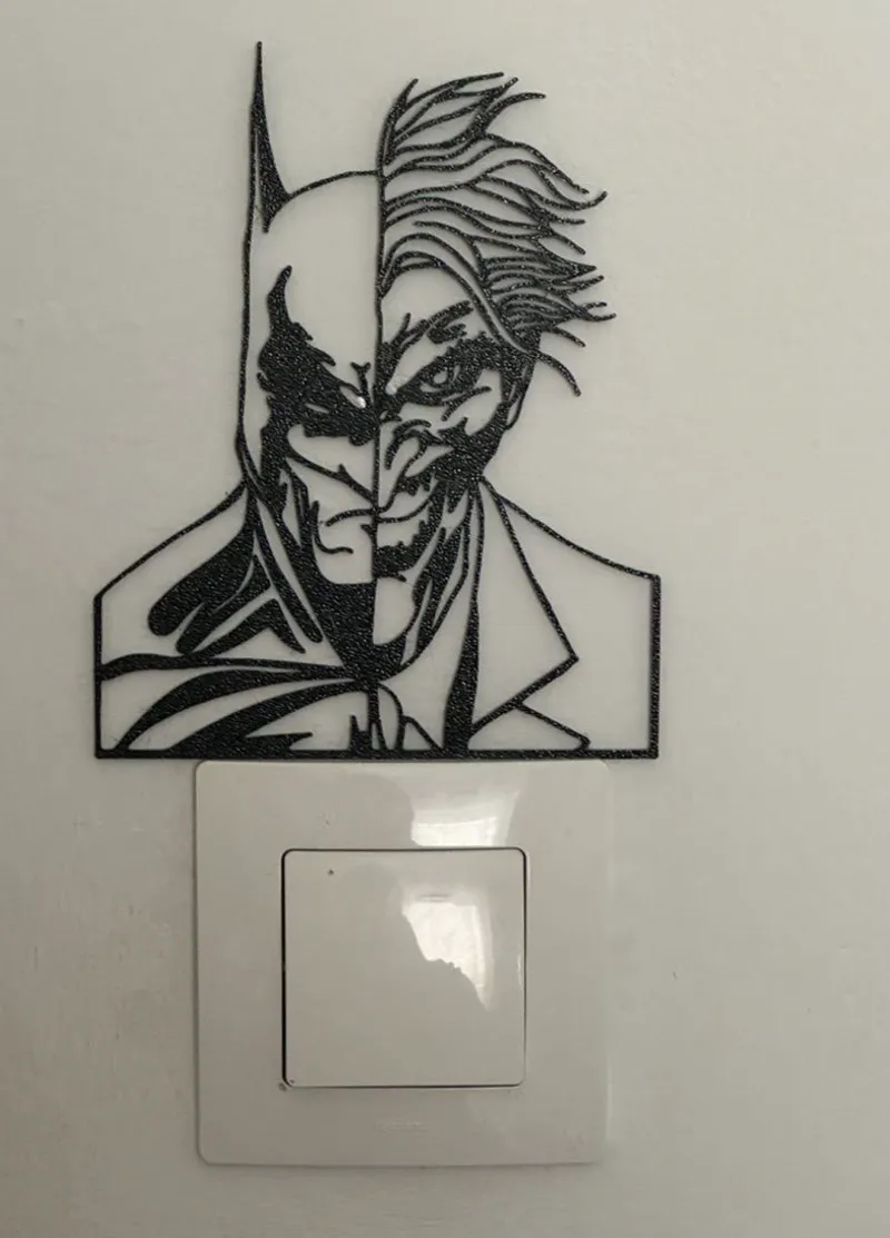 Batman vs Joker wall art