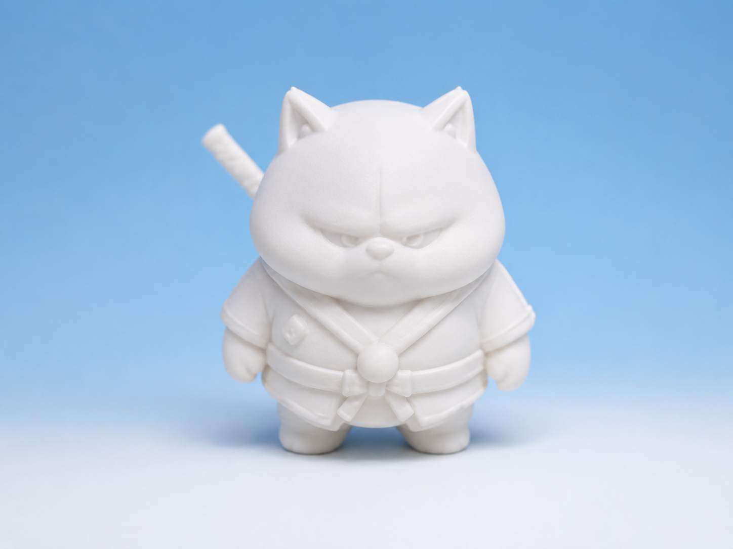 Miniatura 2 do modelo 3D 柴犬武士 动物微缩模型工艺品摆件