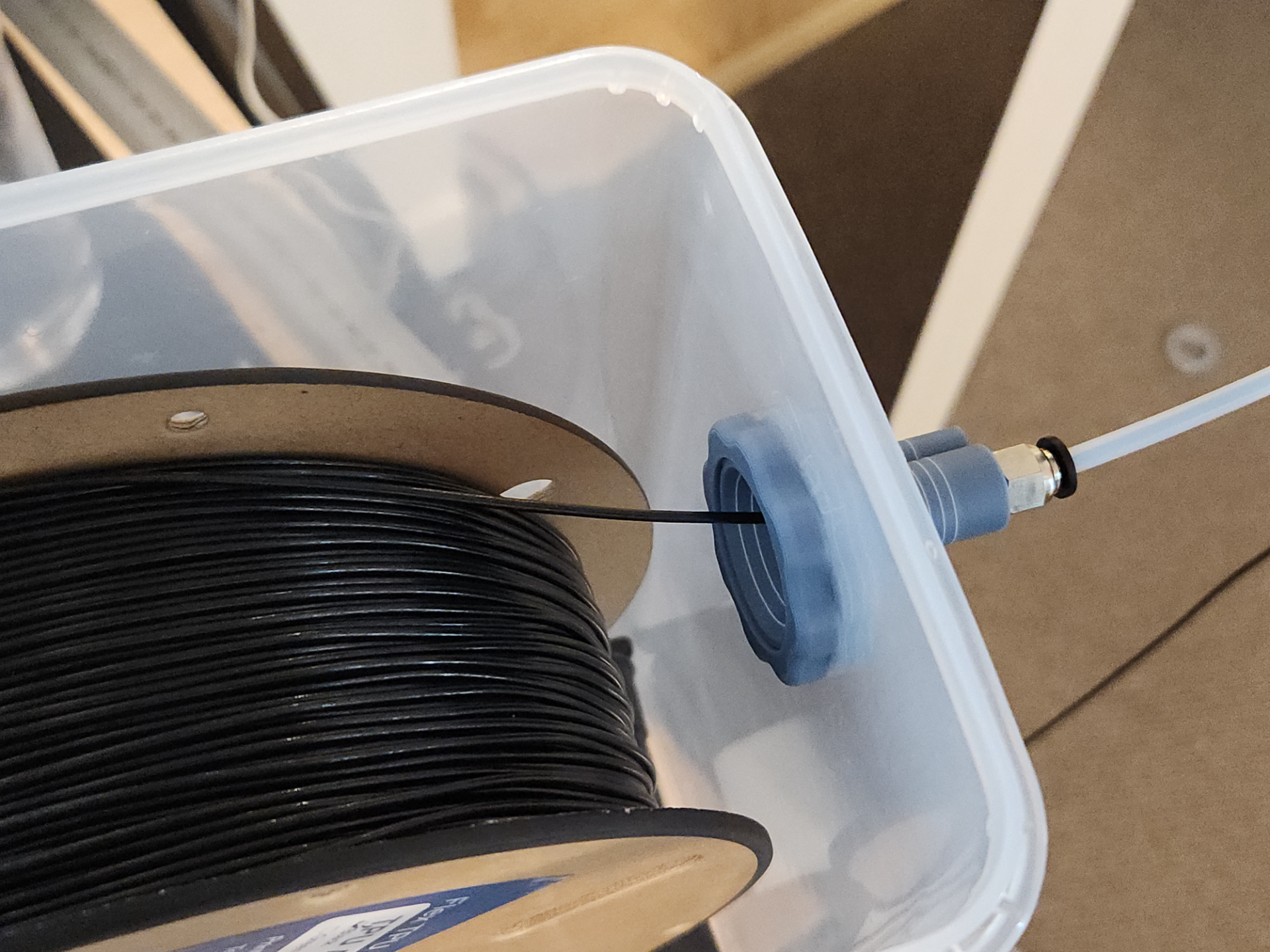 Low Friction Filament Guide for Dry Box Printing