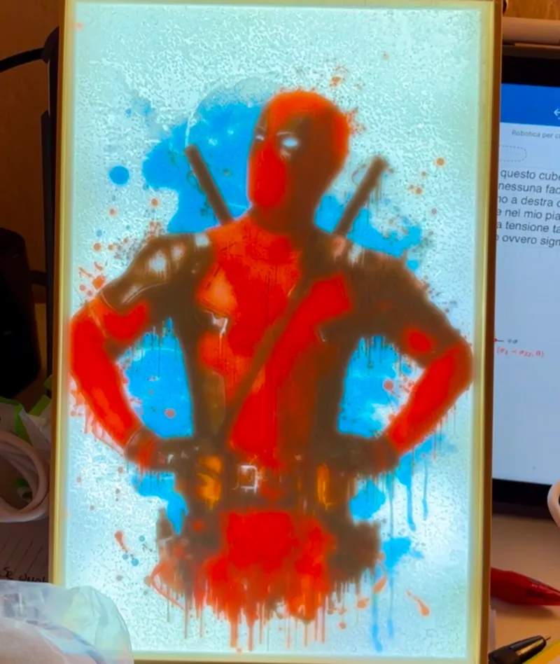 deadpool lithophane