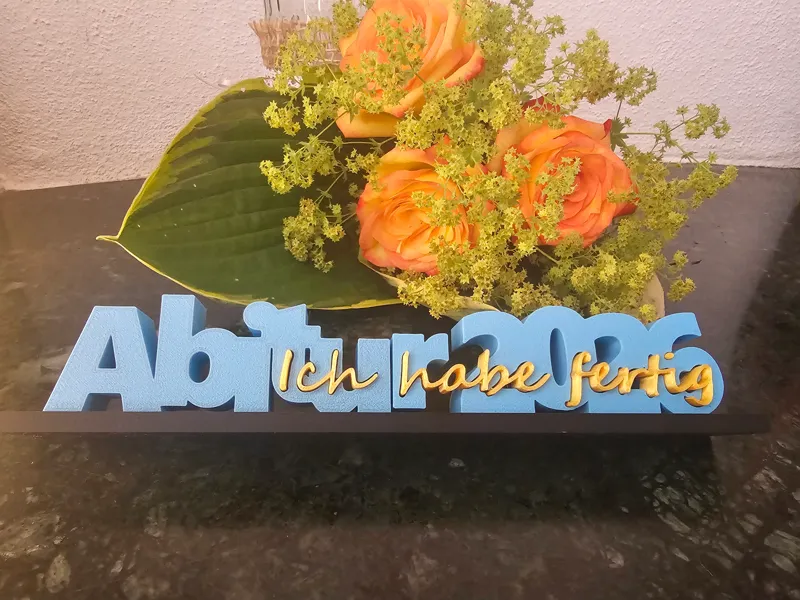 Abitur Schriftzug (Verschiedene Jahreszahlen)