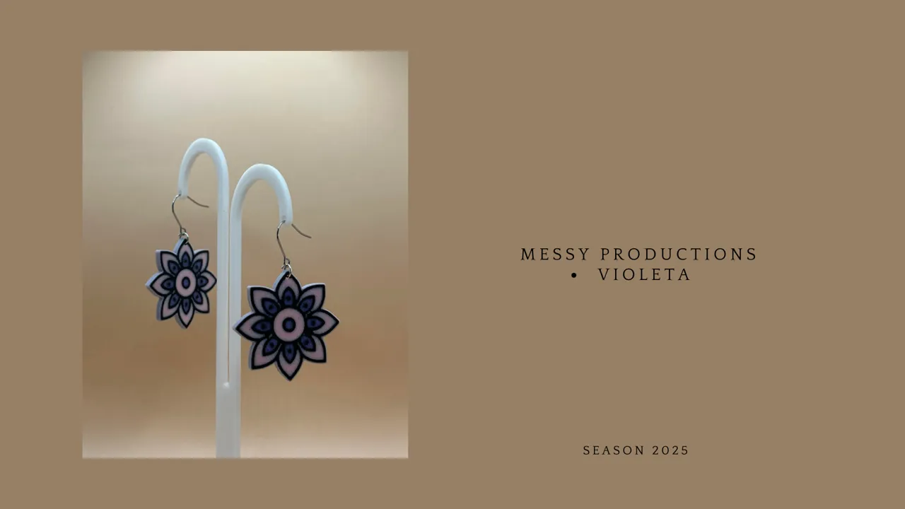 Violet Earrings view 3