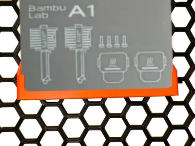 A1 Hotend Sock Box Ver.2 Honeycomb Storage Wall