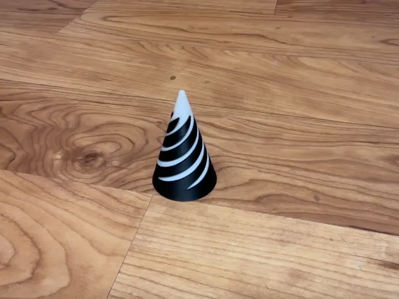 Spiral Passthrough Cone Fidget