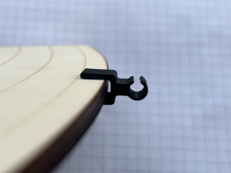 Cable Tidy Clip 5mm ID - push fit on a 6mm board