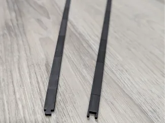 Glass shower wall wedge
