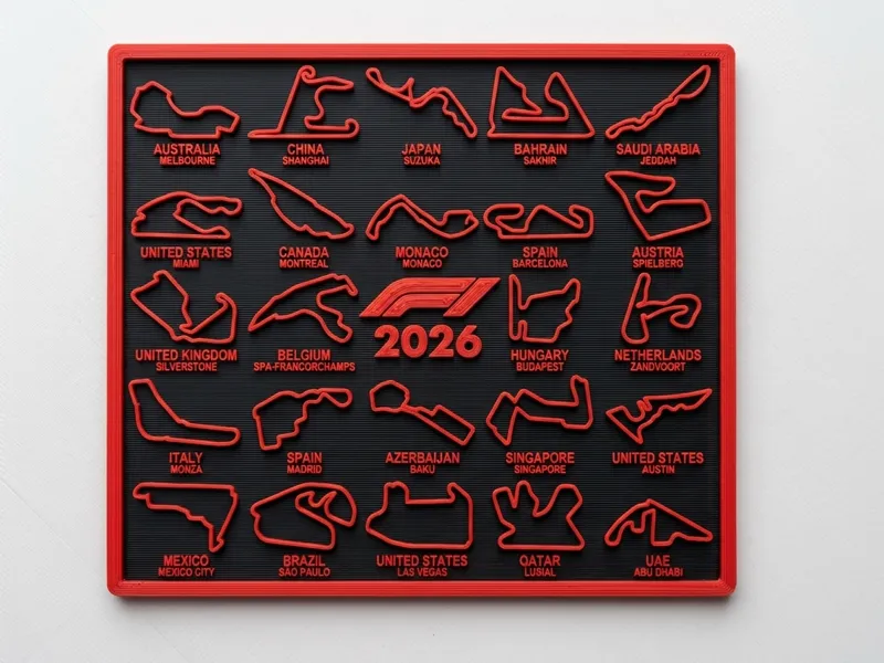 F1 calendar