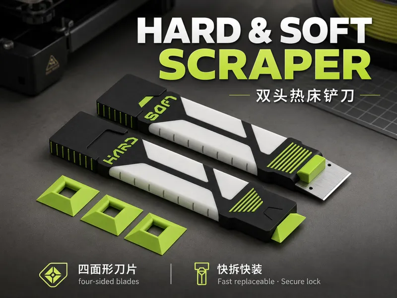 bambu lab双头热床铲刀 HARD & SOFT SCRAPER