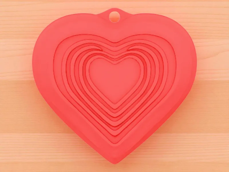 Heart 3D Keychain – Printable STL