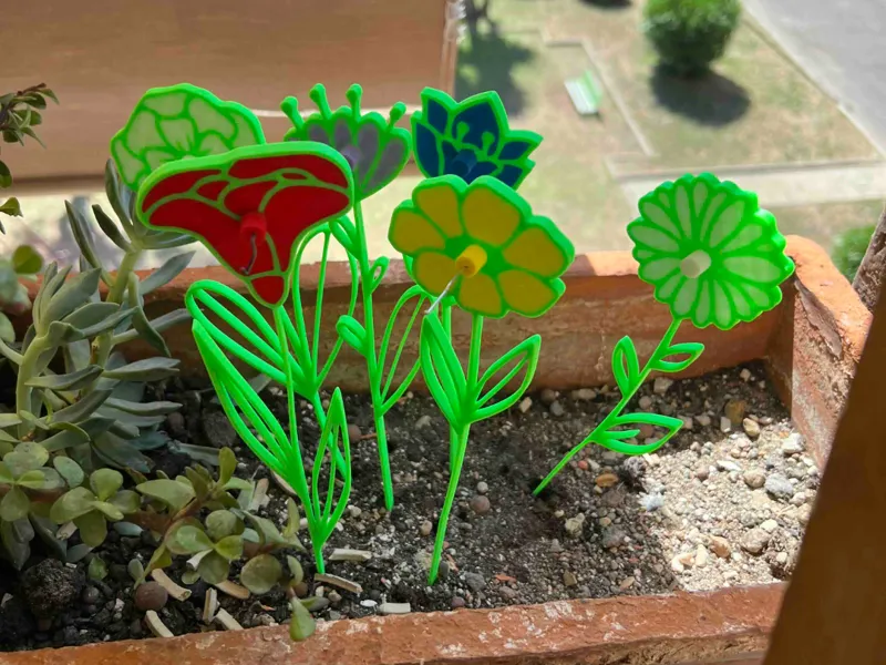 Mosquito coil holder flowers
