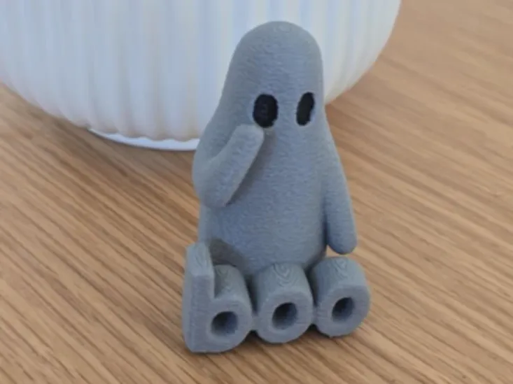 Cute Sitting Ghost Figurine
