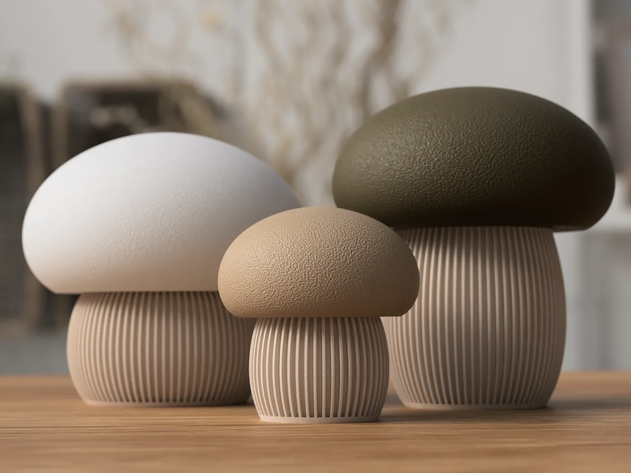 Japandi Mushroom Decoration (container) view 4