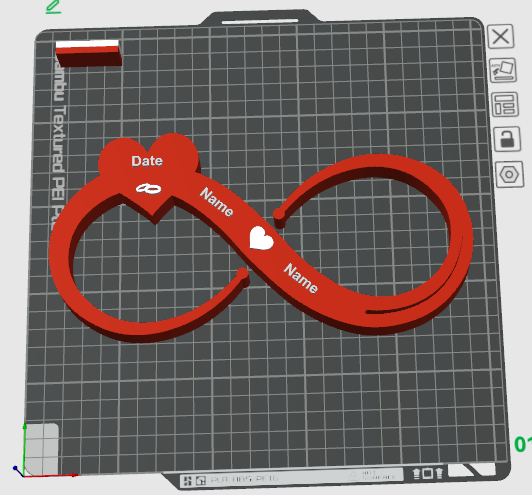 Miniatura 2 do modelo 3D Infinity Symbol