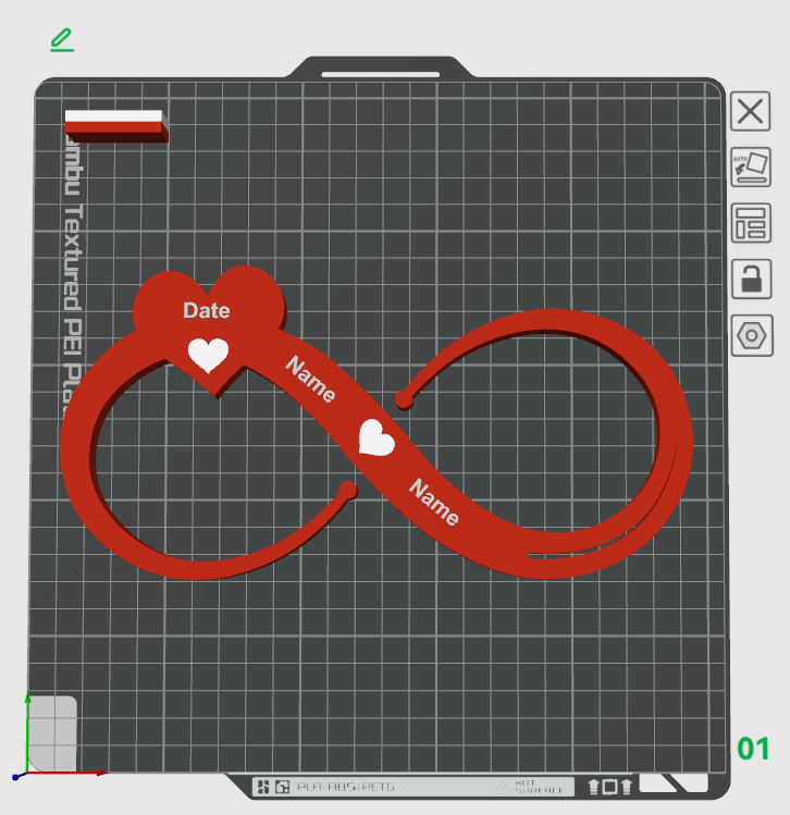 Miniatura 4 do modelo 3D Infinity Symbol