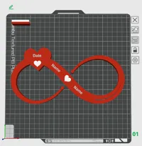 Infinity Symbol with hearts