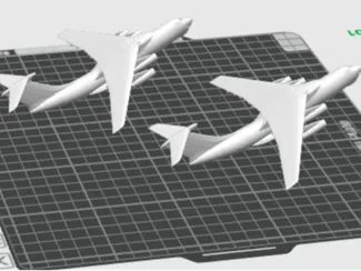 ilyoshin air plane and Commander 500S, scale 1:500