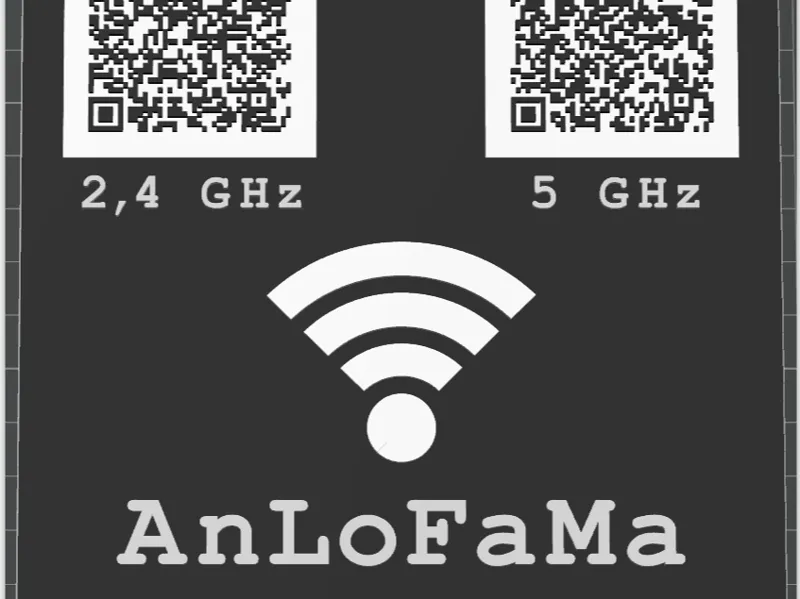 Modello per QR-Code di accesso al Wi-Fi