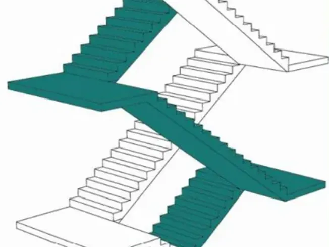 Scissor Stair model - Free 3D Print Model - MakerWorld