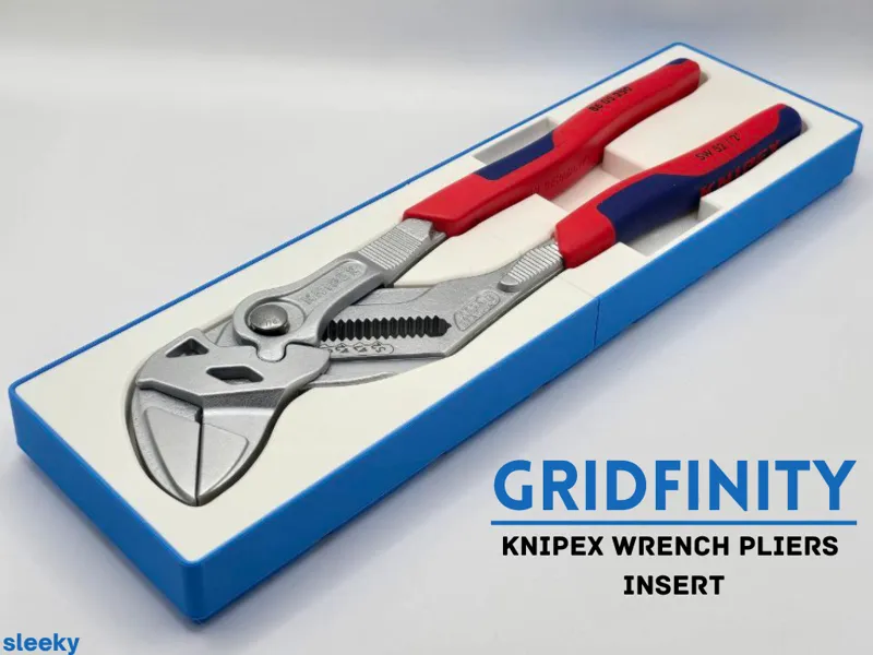 Knipex 86 05 250 Wrench Pliers Gridfinity Insert