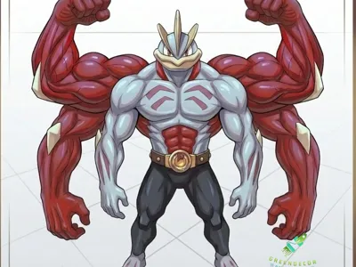 Mega Pokemon Series ‧ Machamp Statue
