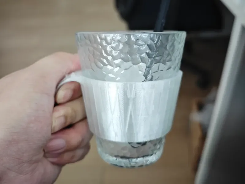 防烫杯把手通用款——适用于一次性纸杯，小号玻璃杯