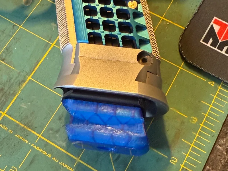 Pistol Magazine Base Pad (with finger grips)