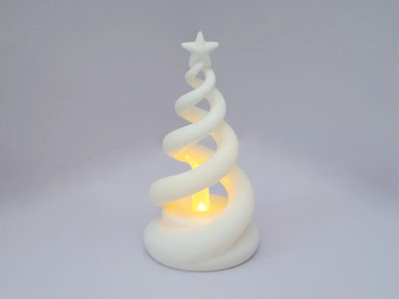 spiral christmas tree / tealight 