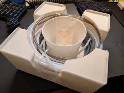 Gridfinity PTFE Tube & Spare Filament Bin
