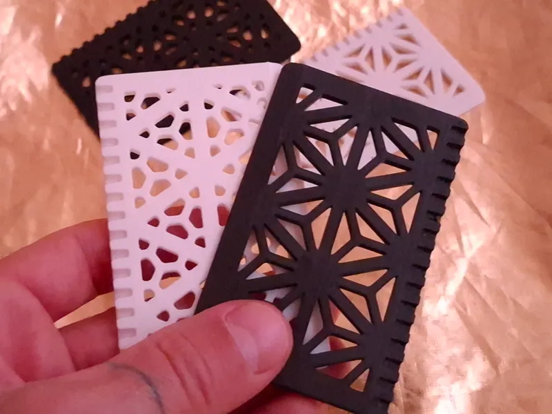 Kumiko Ice Scraper – Credit Card Size, 2 Patterns