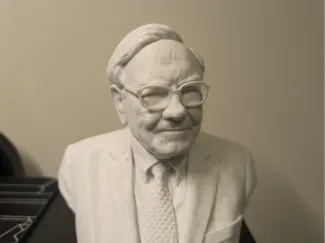 Busto de Warren Buffet