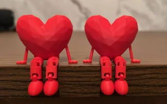 corazon con piernas articuladas