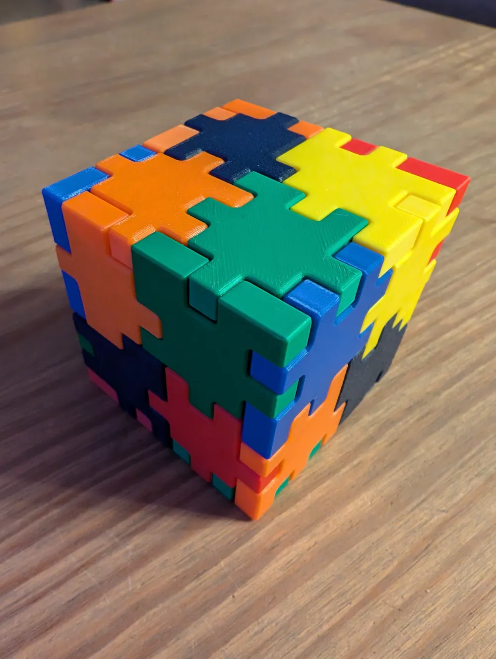 6 colored puzzle cubes by kjoe - MakerWorld