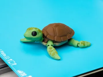 Letrero o emblema decorativo: Flexi Turtle Articulated — vista de referencia 4